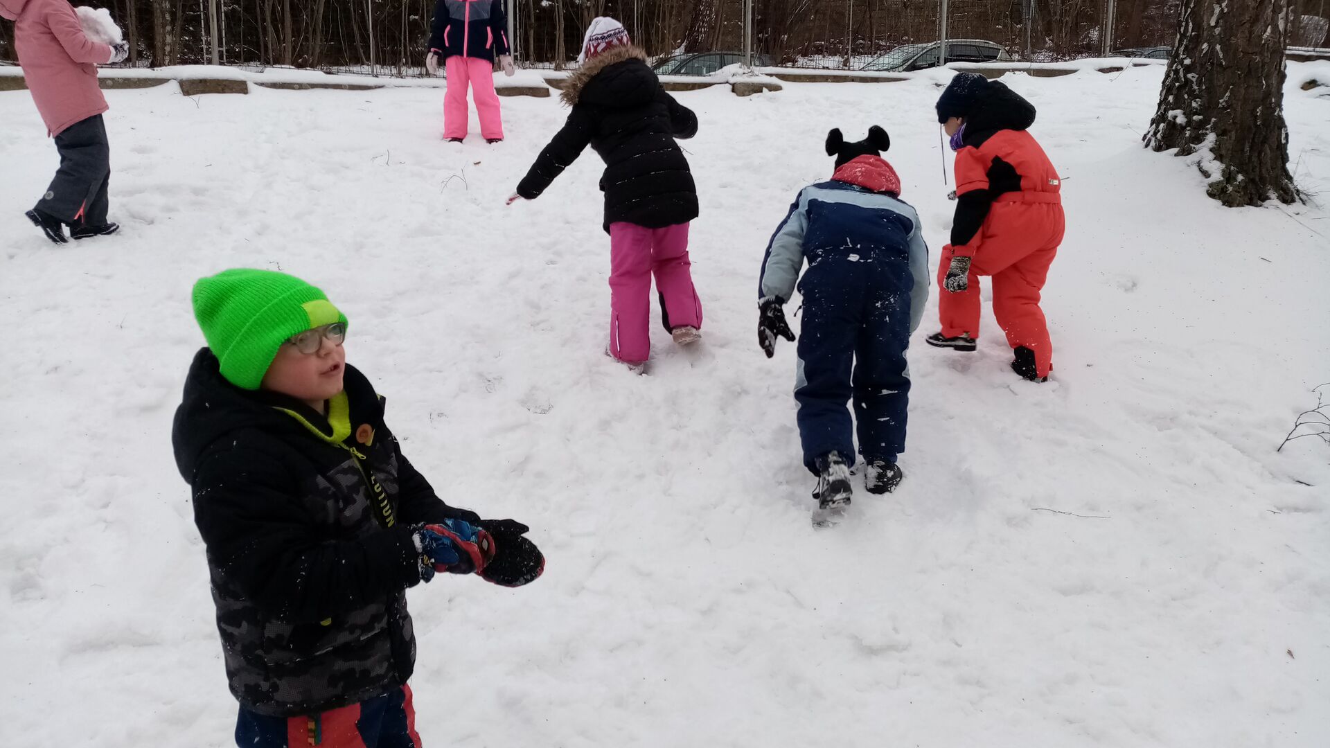 Grafomotorika ve sněhu