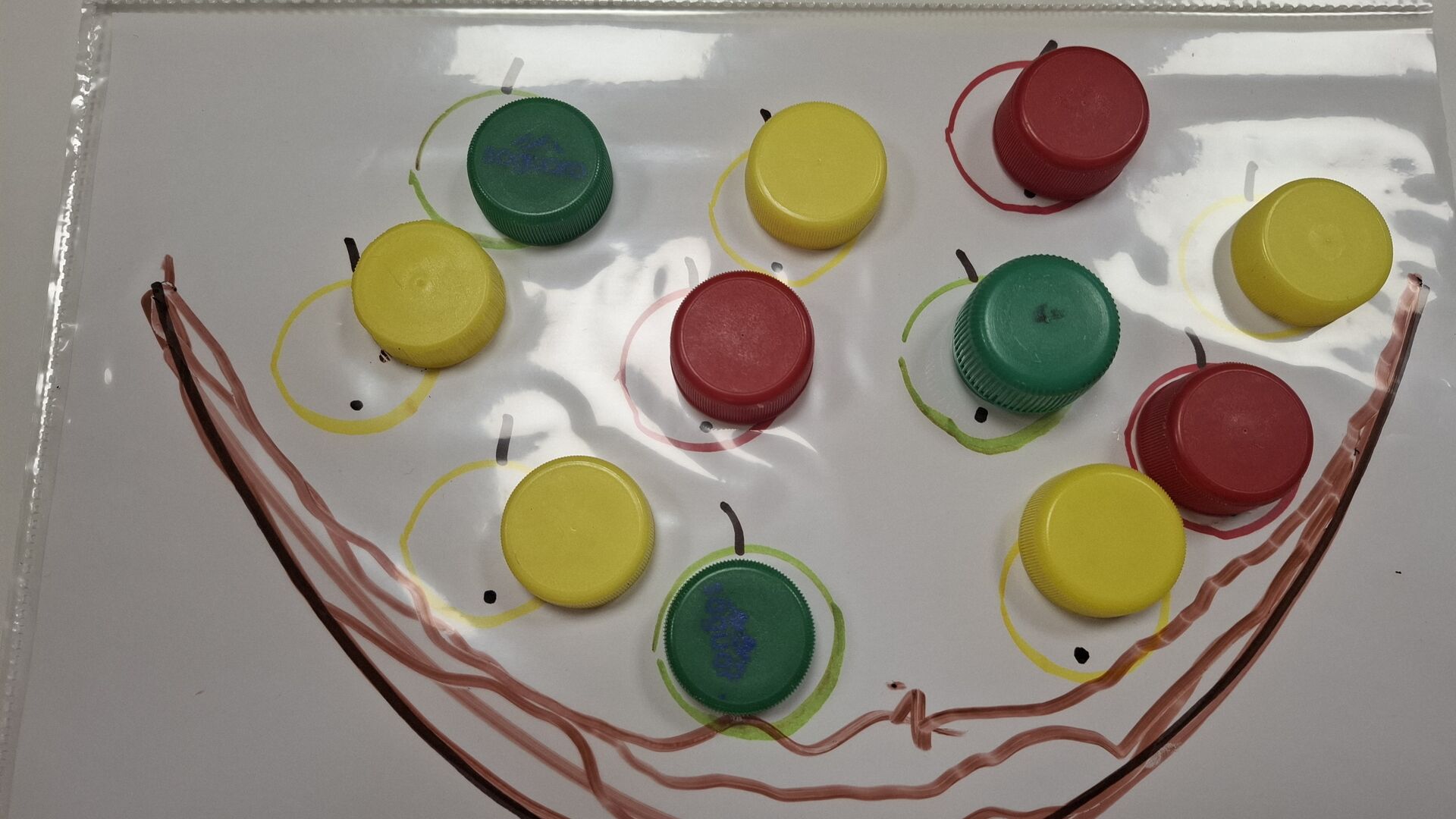 Jablíčka - pracovní list