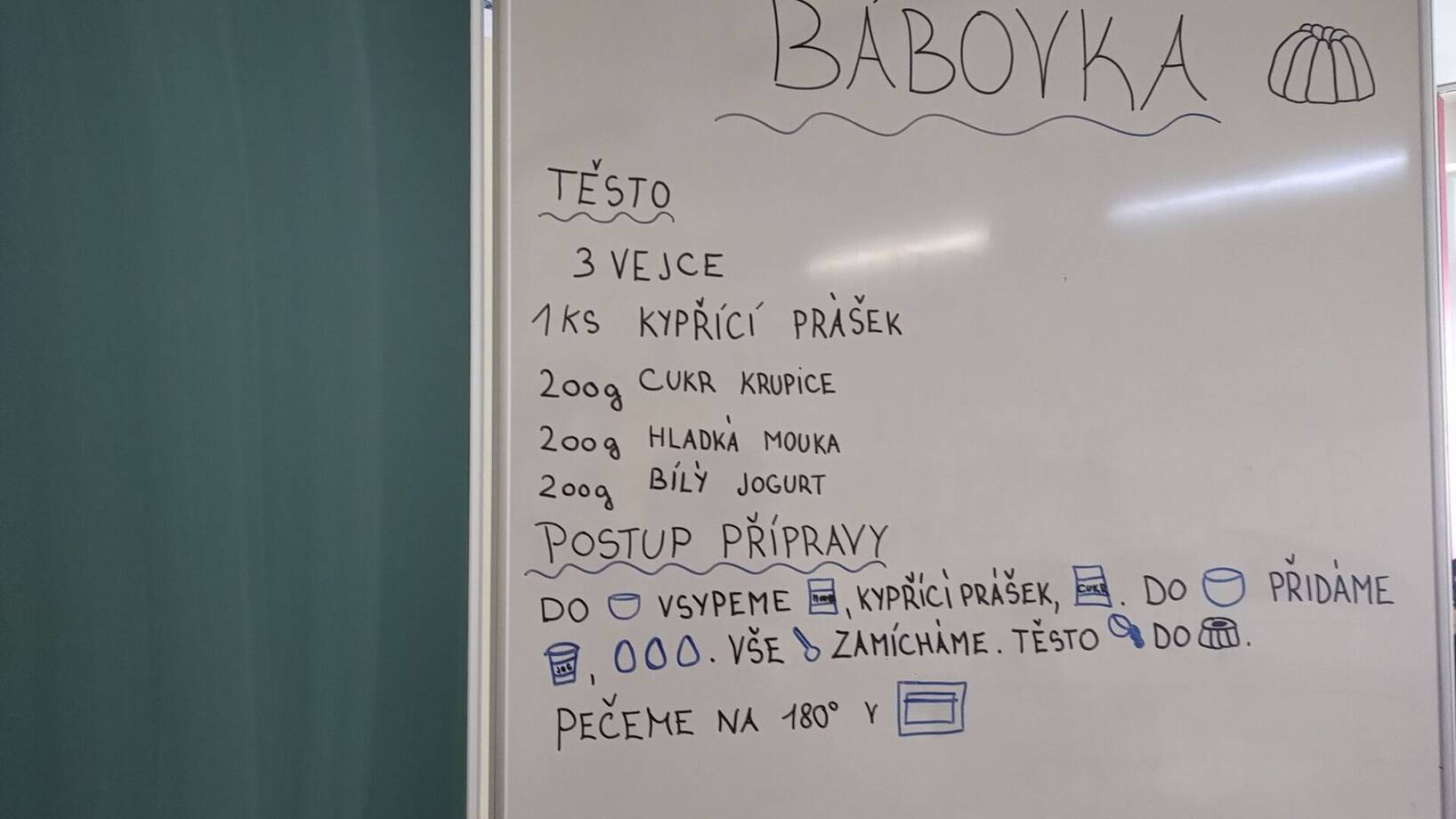Pečení bábovky 