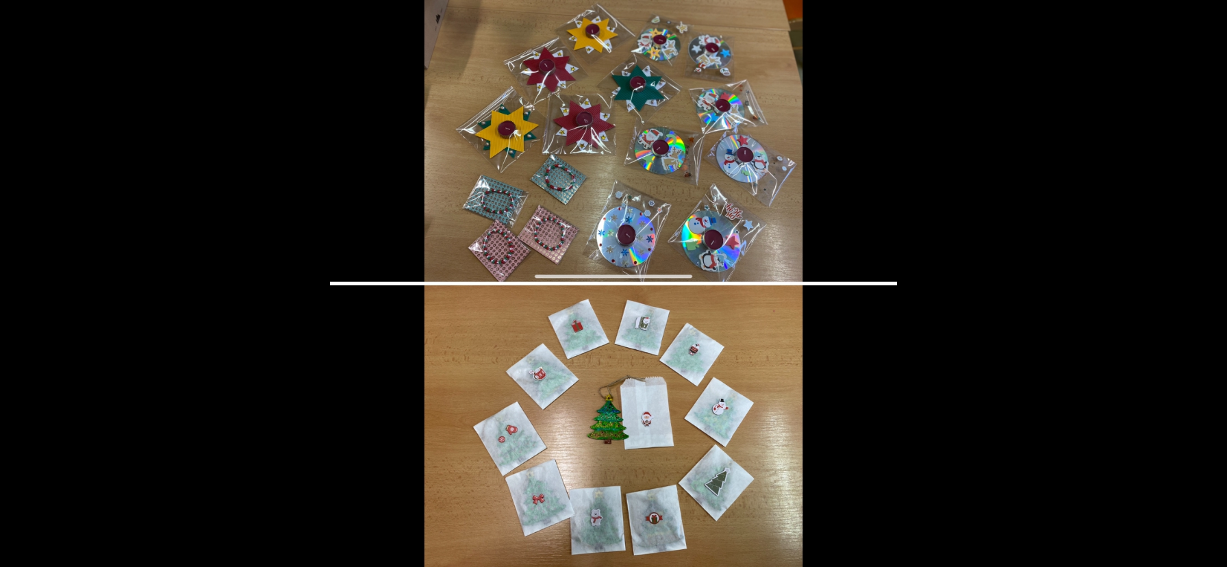 Výroba svícínků a náramků na vánoční jarmark , výroba dárečků pro rodiče