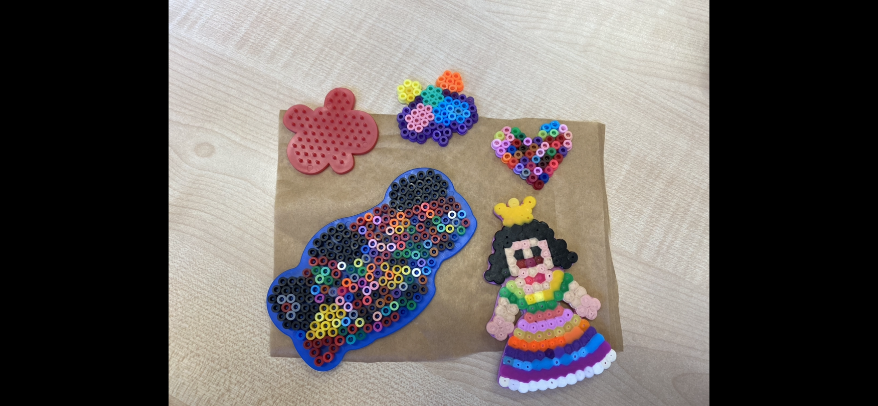 Zažehlované obrázky z korálků